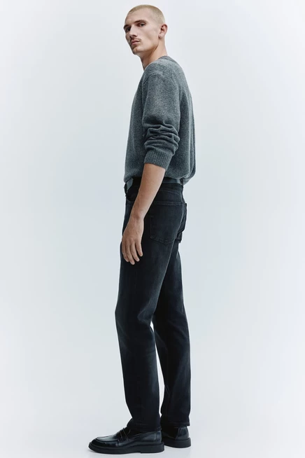 Мужские джинсы H&M слим, черные