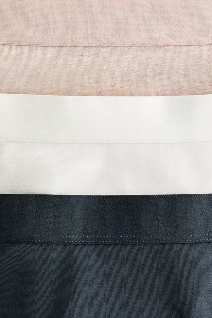 Женские боксеры H&M, 3 шт., хлопок, синие/бежевые