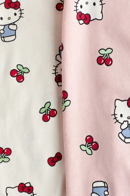 Пижамы для младенцев H&M 2 шт. Hello Kitty, светло-розовые