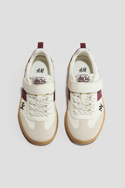 Motif-Detail Sneakers light beige/teddy bear