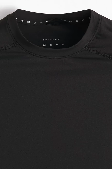 Мужская компрессионная футболка H&M Move DryMove, черная
