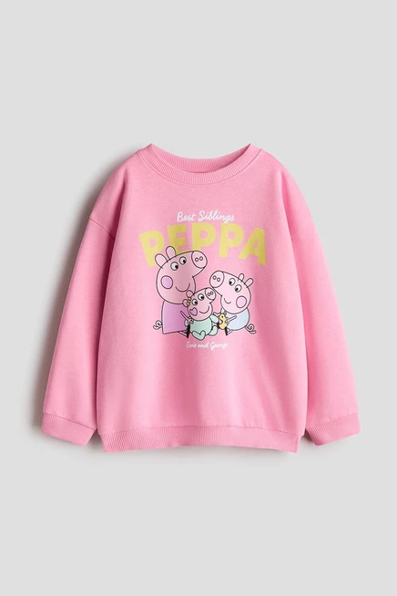 Детская толстовка H&M с Пеппой, розовая