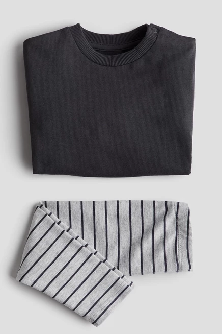 Детский комплект H&M, свитшот и леггинсы, тёмно-серый