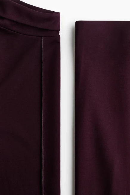 Женский комплект H&M Top and Pants, темно-сливовый