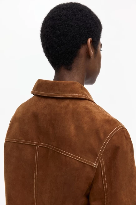Женский короткий жакет H&M, темно-бежевый