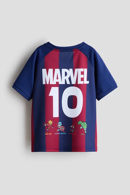 3-Piece Printed Soccer Set navy blue/spidey