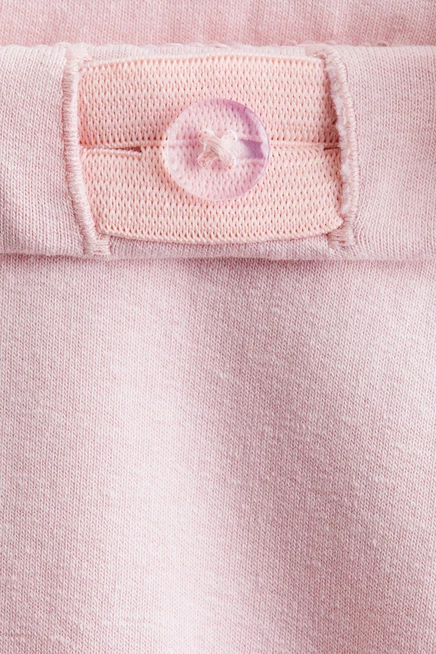 Детские легинсы H&M, 3 пары, светло-розовые с сердцами