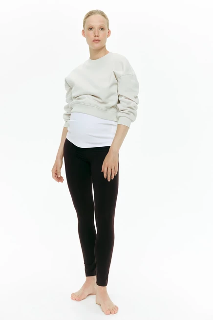 Женские легинсы H&M MAMA, 2 шт., темно-коричневые/черные