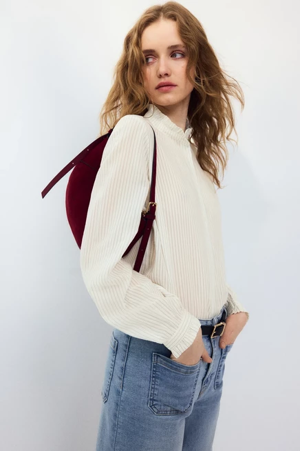 Женская блузка H&M с рюшами, белая