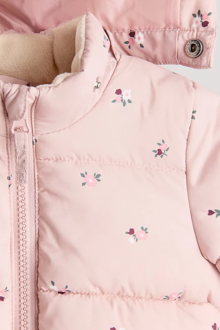 Water-Repellent Puffer Jacket light pink/floral