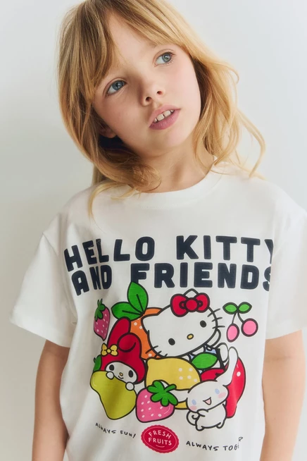 Детский комплект H&M, футболка и велосипедки, белый