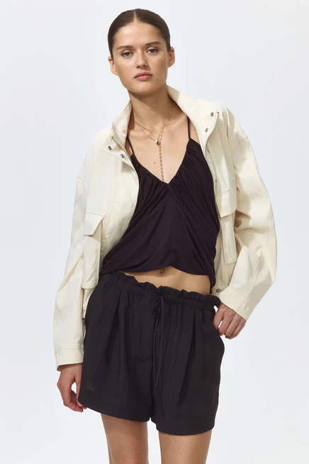 Drawstring Shorts dark brown