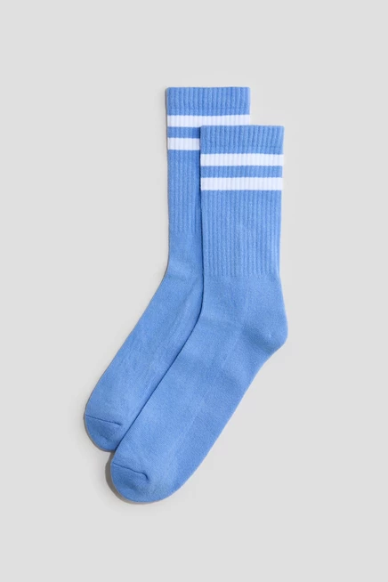 Носки H&M, 5 пар, синие и белые