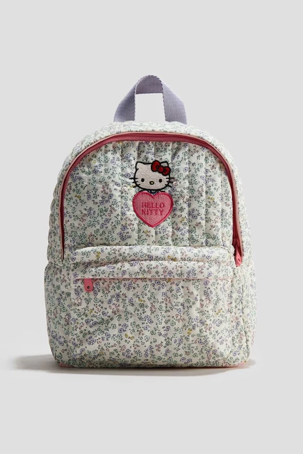 Детский рюкзак H&M с аппликацией Hello Kitty, кремовый