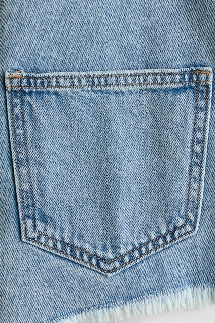 Детские джинсовые шорты-комбинезон H&M, светло-синие