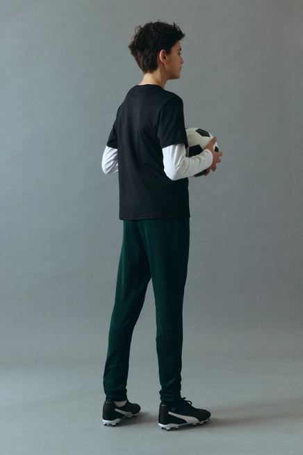 Футбольные брюки для мальчиков H&M с DryMove™, тёмно-зелёные