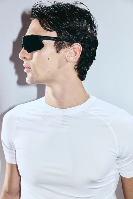 Спортивная рубашка компрессионного покроя с технологией DryMove™ white