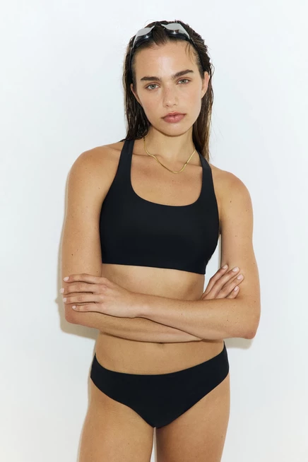 Женский топ H&M для бикини с Lycra, черный