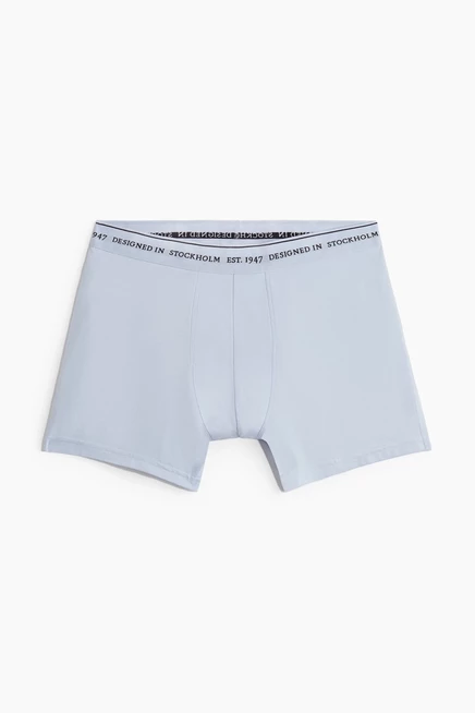 Боксерские трусы средней длины COOLMAX® в упаковке из 3 штук light blue/dark gray
