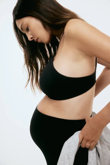 Женский набор бюстгальтеров H&M MAMA 2 шт, пыльно-розовый/черный