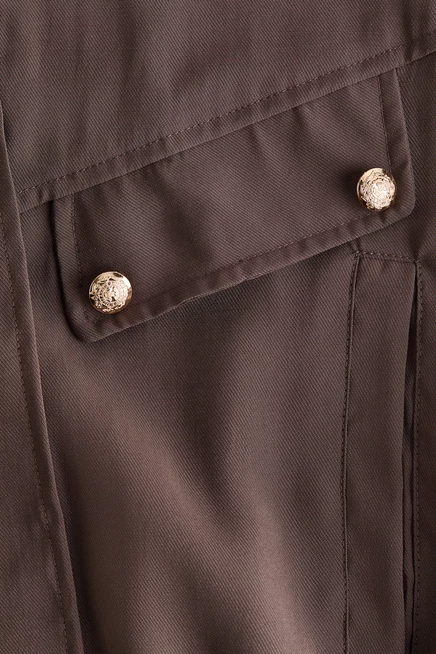 Женский жилет H&M из модала, темно-коричневый