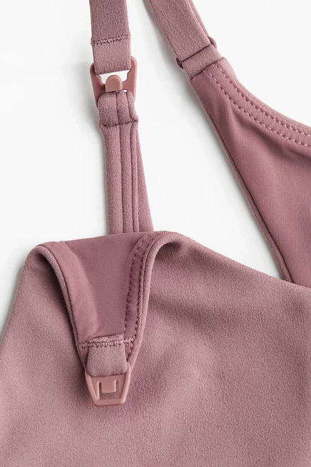 Женский лиф для кормления H&M, лёгкая поддержка, пудровый