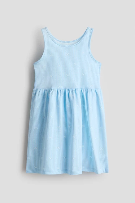 light blue/bows