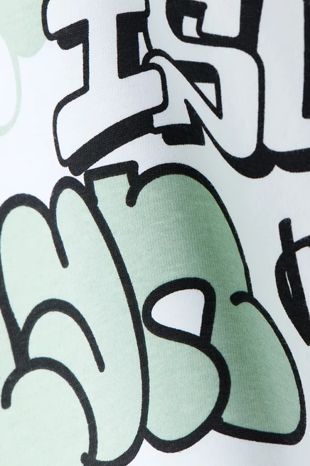 Loose-Fit Printed T-Shirt white/staten island