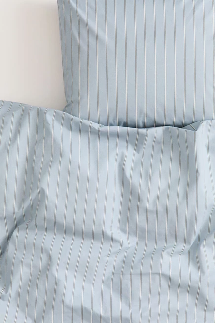 light dusty blue/striped