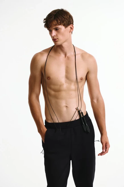 Regular-Fit Tapered Sports Joggers with DryMove™ black