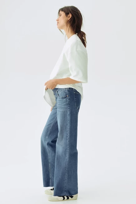 Широкие джинсы для МАМЫ denim blue