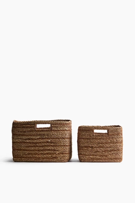 Корзина H&M для хранения из морской травы, коричневая