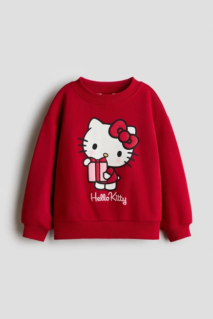 Детский свитшот H&M, красный с Hello Kitty