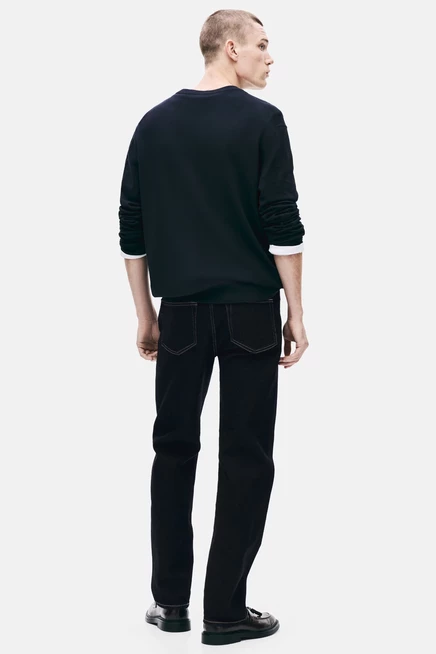 Мужские джинсы H&M прямого кроя, тёмно‑синие