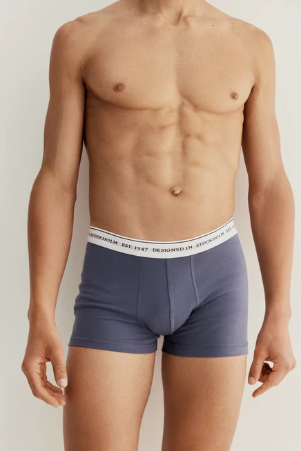 короткие плавки COOLMAX® из 3-х упаковок light blue/white