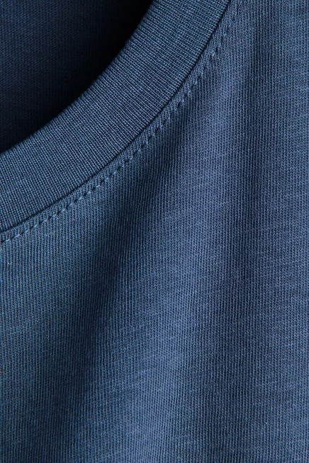 3-Pack Cotton T-Shirts dark green/blue/dark brown