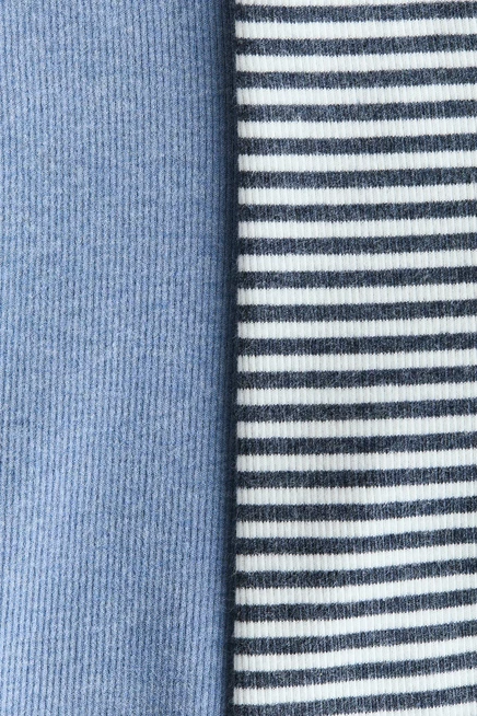 Легинсы для младенцев H&M, 2 пары, голубые в полоску