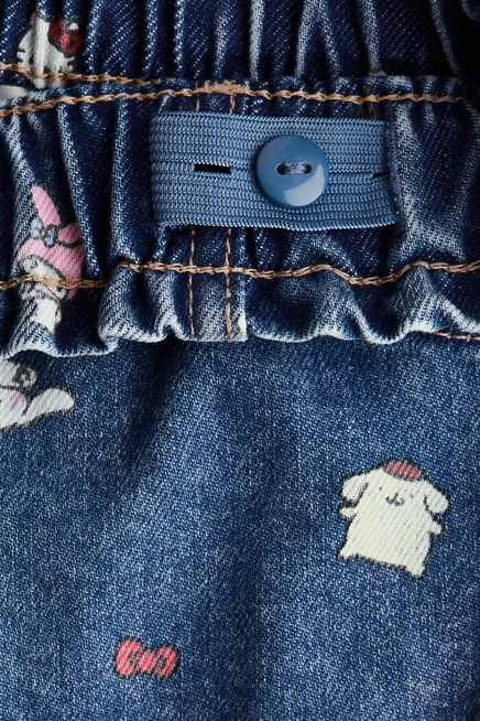 Детские джинсовые шорты H&M, синие, Sanrio