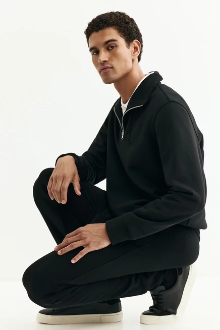 Мужские зауженные штаны H&M Regular-Fit, черные