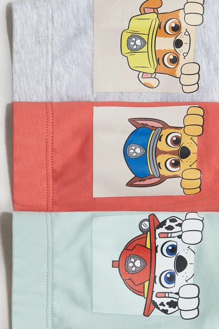 Трусы-боксеры кораллово-красные из 5 упаковок/paw patrol