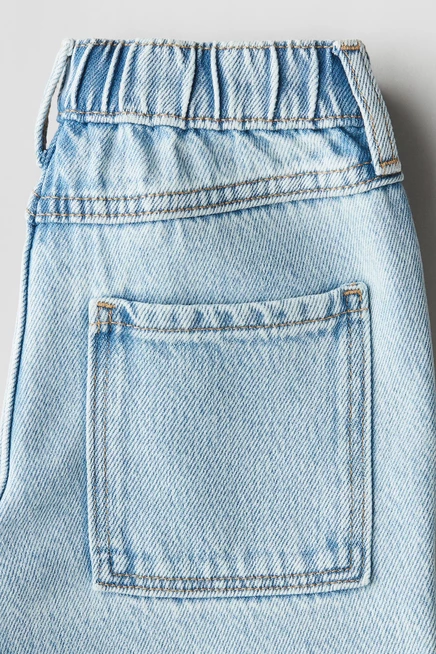 Детские джинсовые шорты H&M до колена, светло-синие