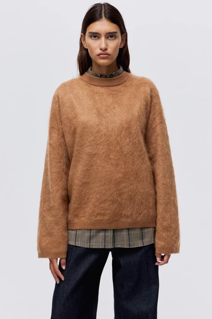 Женский кашемировый свитер H&M, светло-коричневый