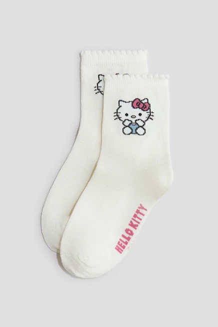 5-Pack Motif-Detail Socks pink/hello kitty