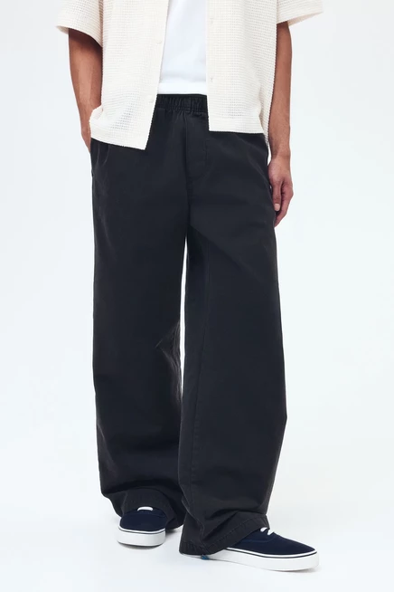 Мужские брюки H&M из канваса, черные