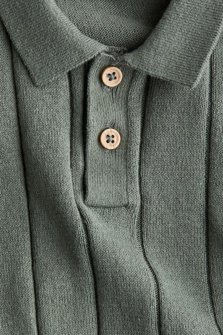 Детское вязаное поло H&M, хаки