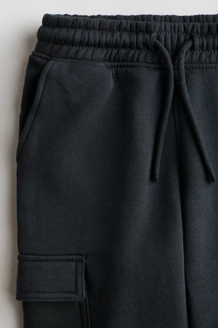 Детские карго-джоггеры H&M с мягкой изнанкой, темно-серые