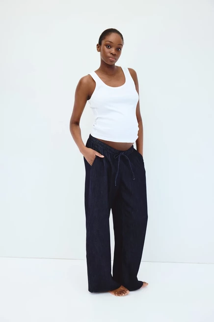 Женские брюки для беременных H&M MAMA, темно-синие