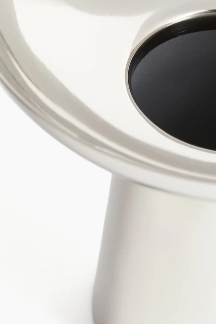 Large Metal Vase silver-colored