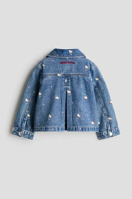 Детская джинсовая куртка H&M с Hello Kitty, синяя