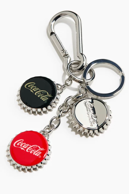 Брелок для сумки H&M Coca-Cola, серебристый